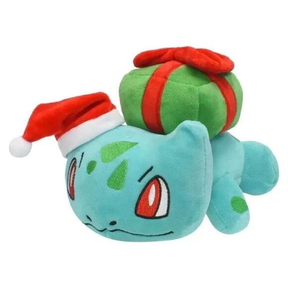 Pokemon Christmas Bulbasaur Plushie - Picture 1 of 5